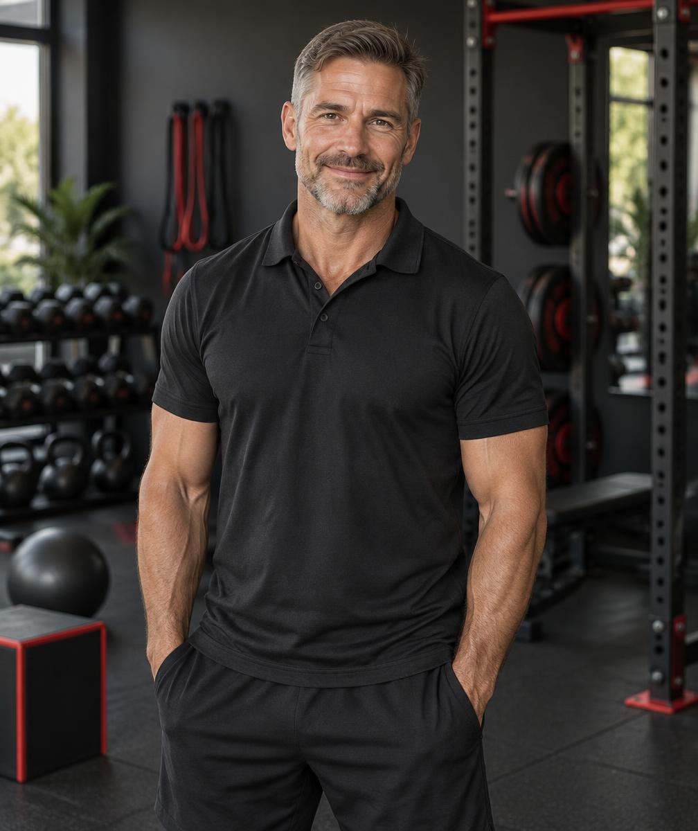A welcoming personal trainer in a private facility
